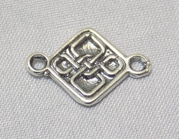 sterling silver Celtic Four Knot Link Connector
