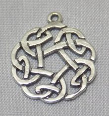 sterling silver Celtic Circular Drop Pendant