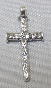 sterling silver Textured Cross Pendant