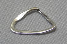 sterling silver Free-Form Triangle Hoop Pendant
