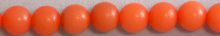 Buri seed round 8mm beads dyed orange