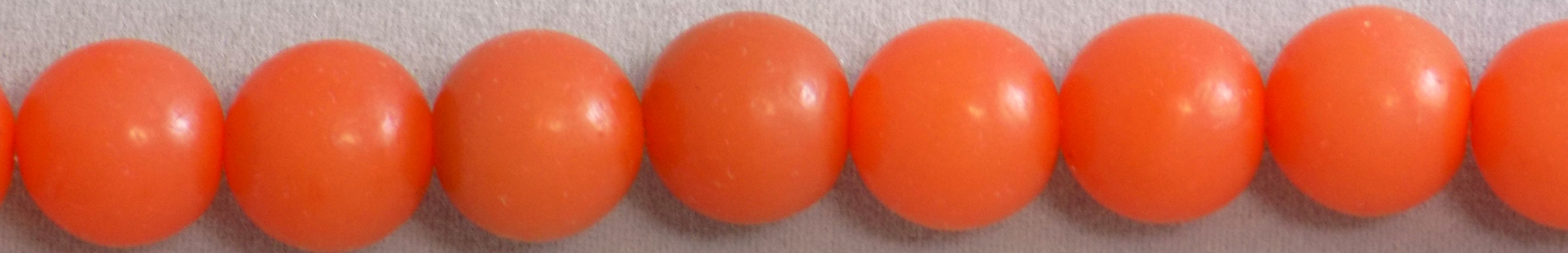 Buri seed round 8mm beads dyed orange