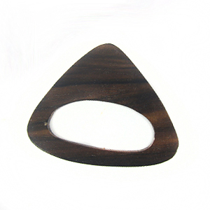 Black ebony wood triangle kalar 50mm