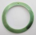 Makabibi Silver green Shell Hoop Pendant limited stock only