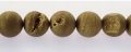 Electroplated Agate Druzy Beads12mm gold wholesale