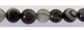 Black Banded Faceted Agate 8mm wholesale gemstones