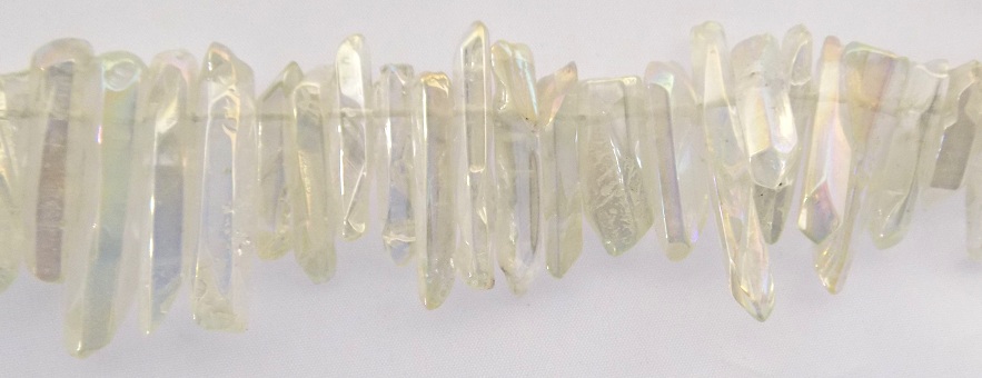 Clear Electroplated Crystal Points wholesale gemstones