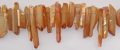 Peach Electroplated Crystal Points wholesale gemstones
