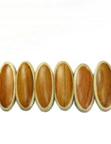 Bayong wood oval parqueted component