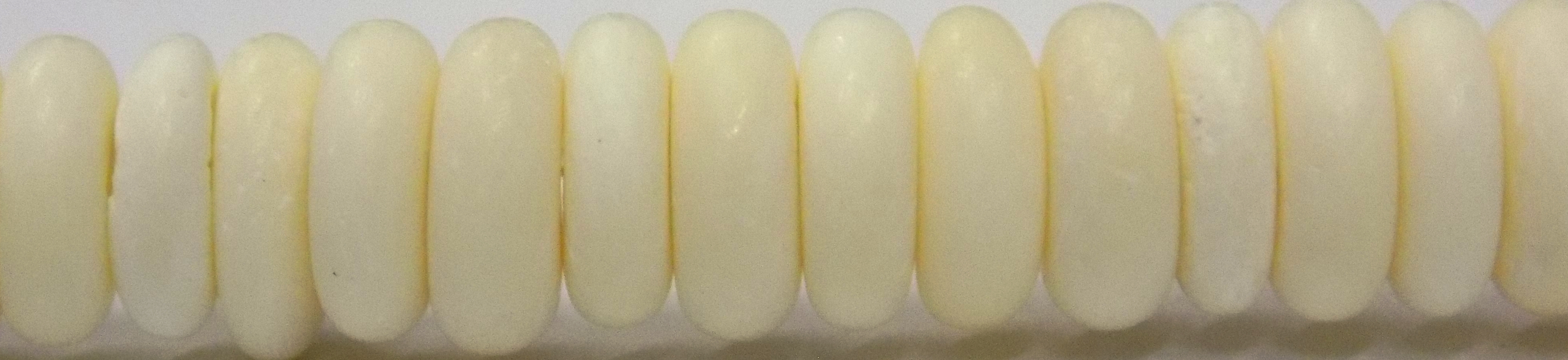 Pukalet White Bone Beads 6.5mmx2mm