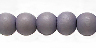 White wood 10mm round dyed beads lavender