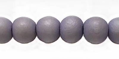 White wood 8mm round dyed beads lavender