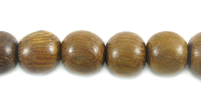Robles wood 7mm round beads