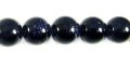 Wholesale Blue Goldstone Round Beads 10mm