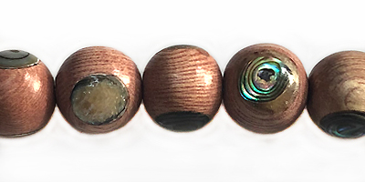Rosewood 10mm round with paua insert