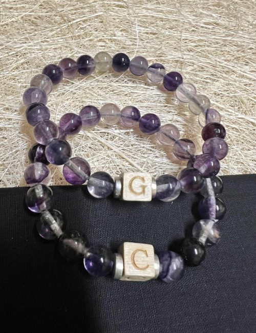 Flourite-couples-stretch-bracelet